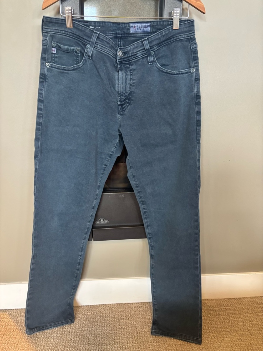 AG Adriano Goldschmied Tellis Slim Jeans Blue Stretch Denim Men’s 33x33​